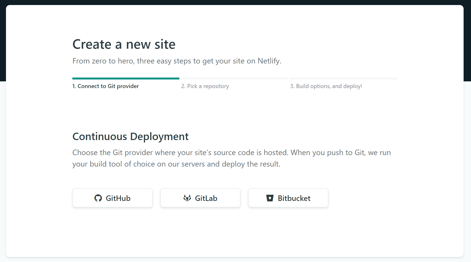 New Site from Git